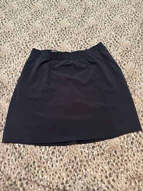Toad&Co Black Mini Skirt with Elastic Waist